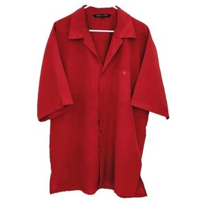 Bagazio Designer Red Button-Up Shirt